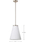 Royale 1-Light Pendant Brushed Nickel