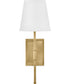 Beale 1-Light Medium Single Light Sconce in Lacquered Brass