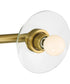 Litto 3 Light Vanity Brushed Gold