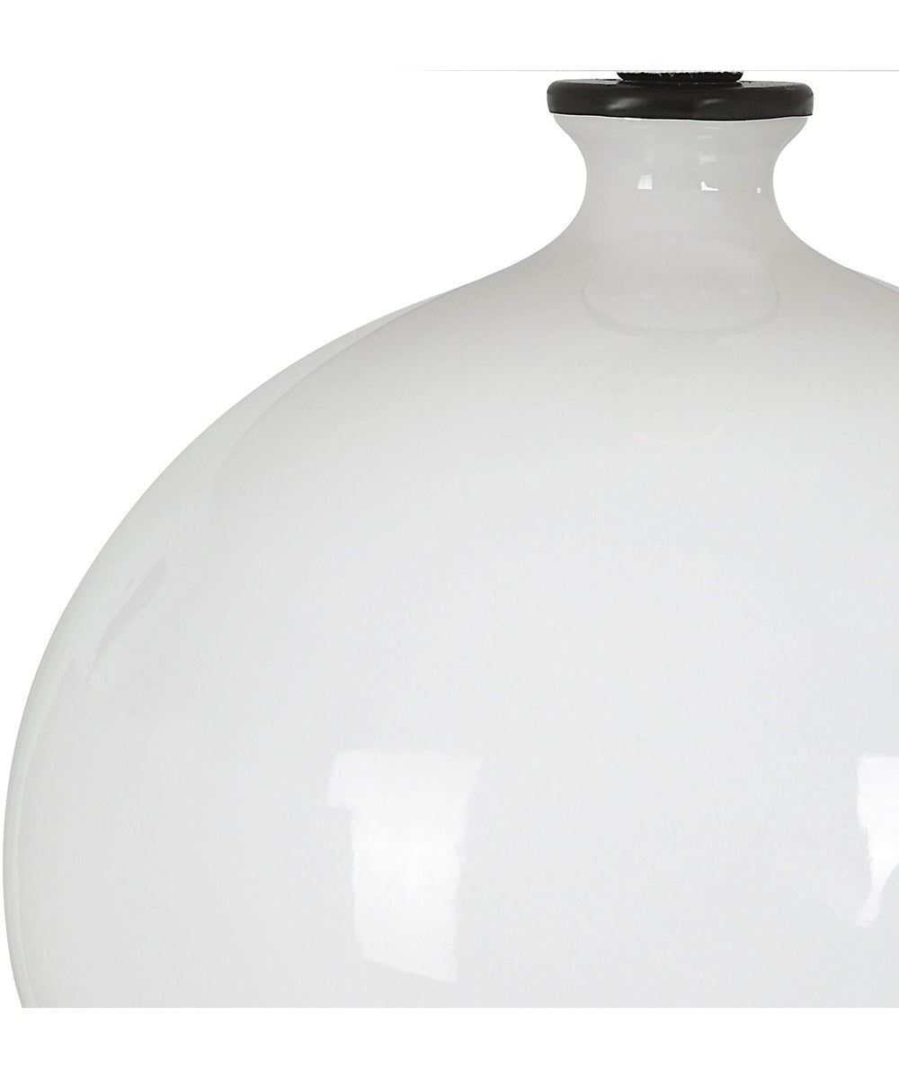 Collar Gloss White Table Lamp