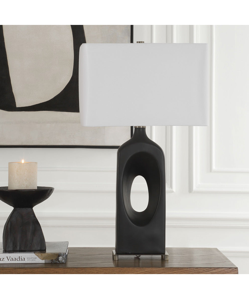 Void Matte Black Table Lamp