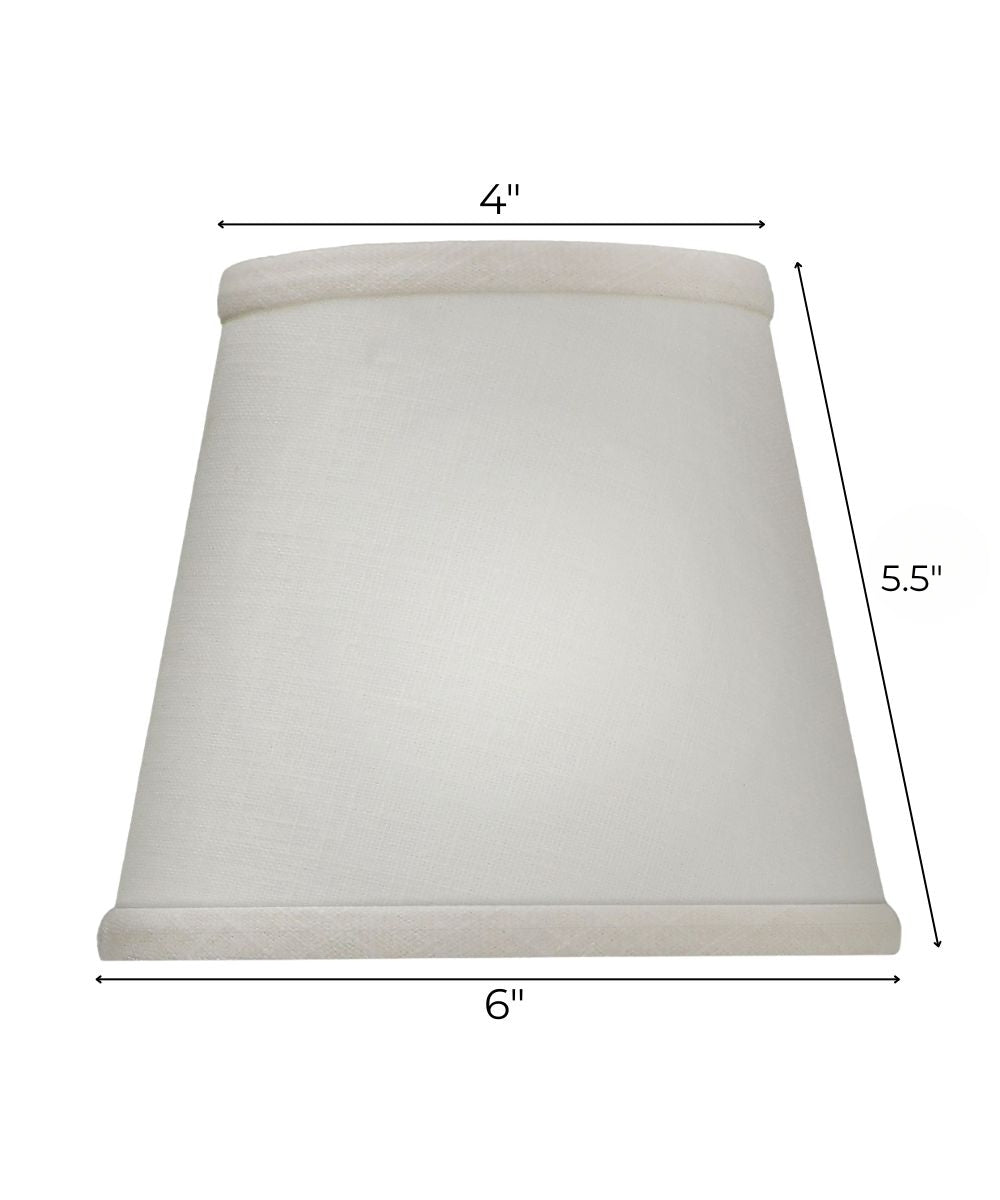 4x6x5.5 Cream Aberdeen Empire Candelabra Hardback Lampshade