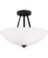 Stewart 2-Light Semi-Flush Matte Black