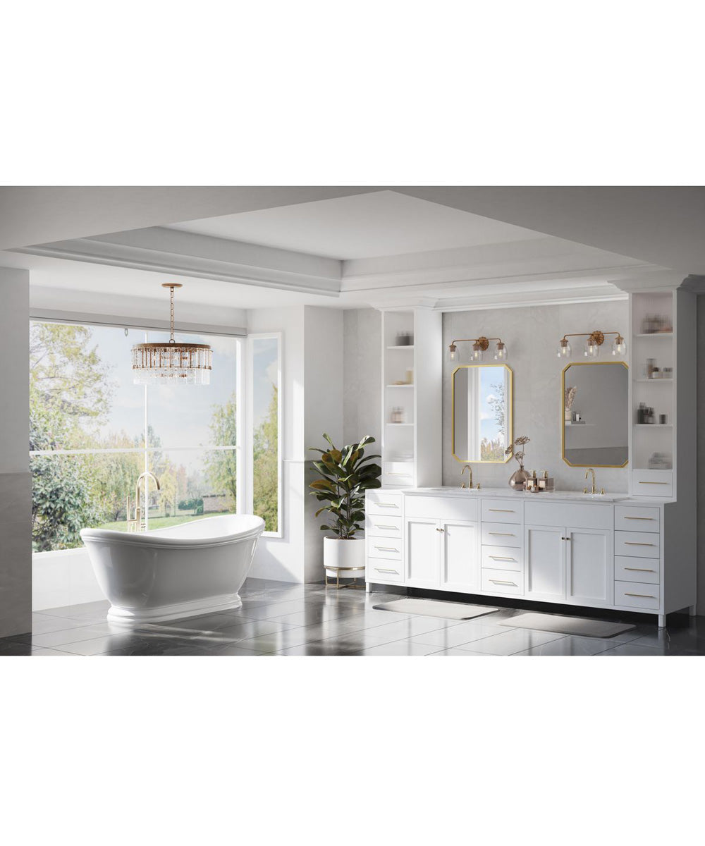 Quillan 3-Light Transitional Bath & Vanity Light Gold Ombre