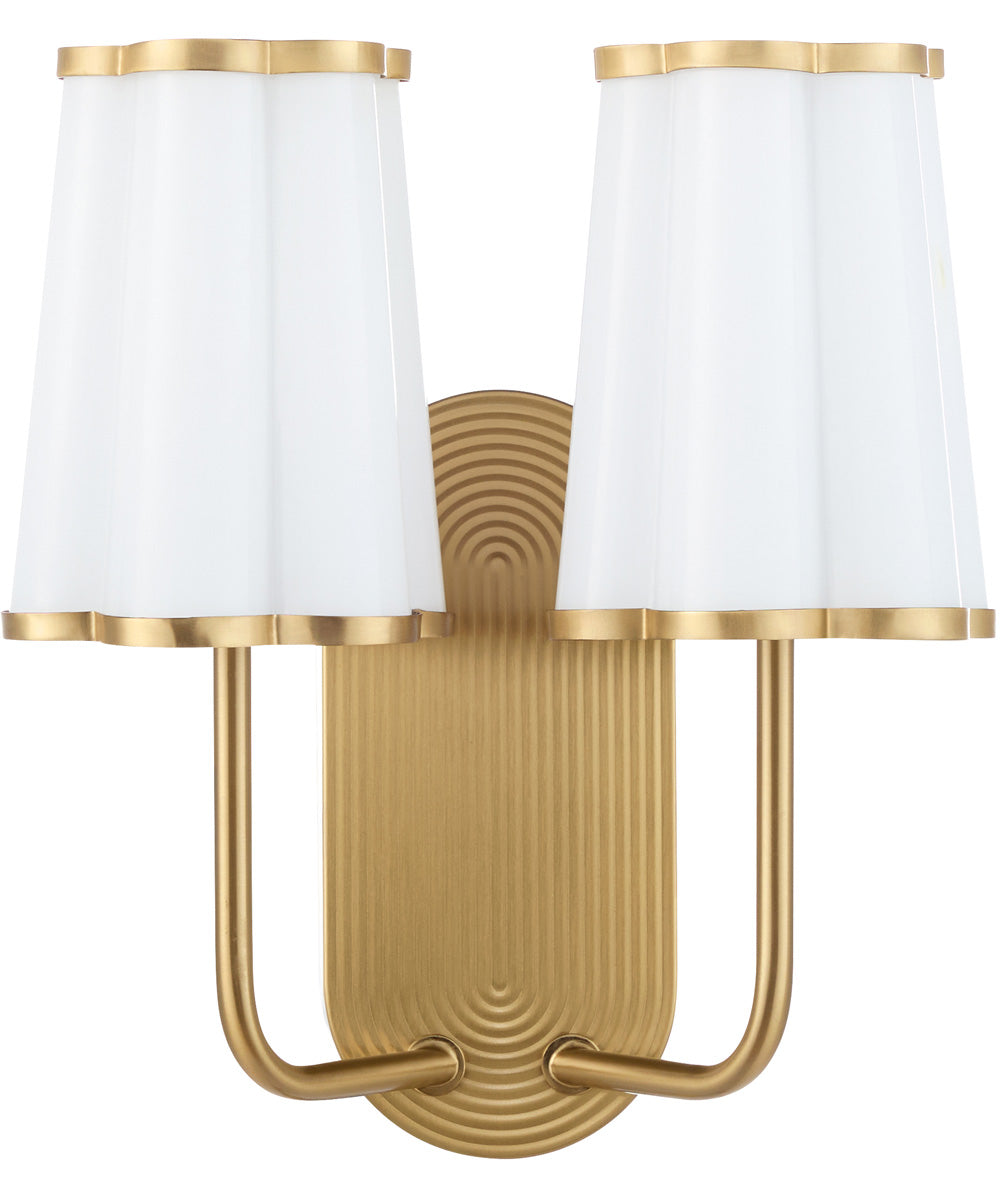 Belinder Wall Mount Light Fixture Aged Brass