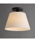Hudson 1-Light Semi-Flush Mount/Pendant Black