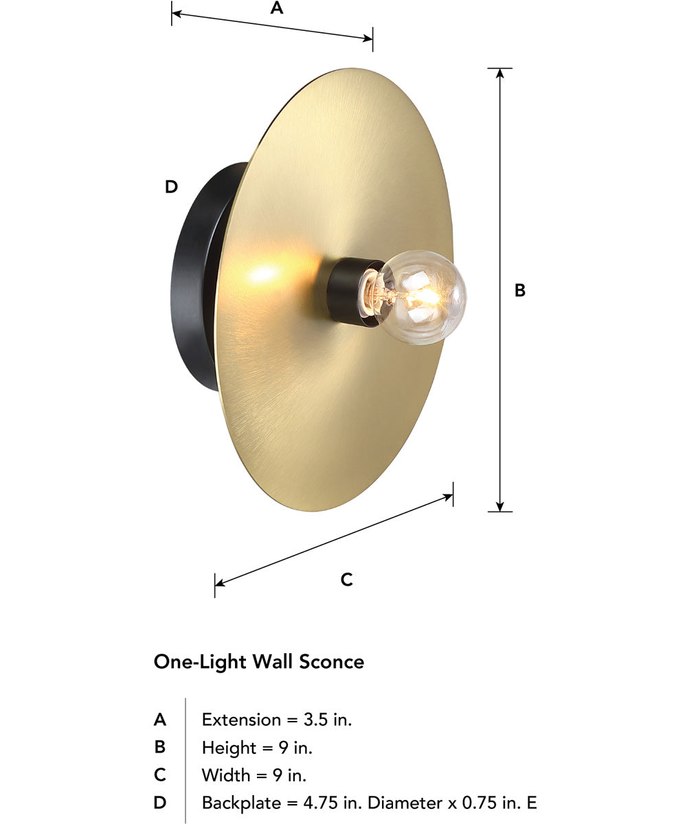 Harmoni 1 Light Wall Sconce Matte Black