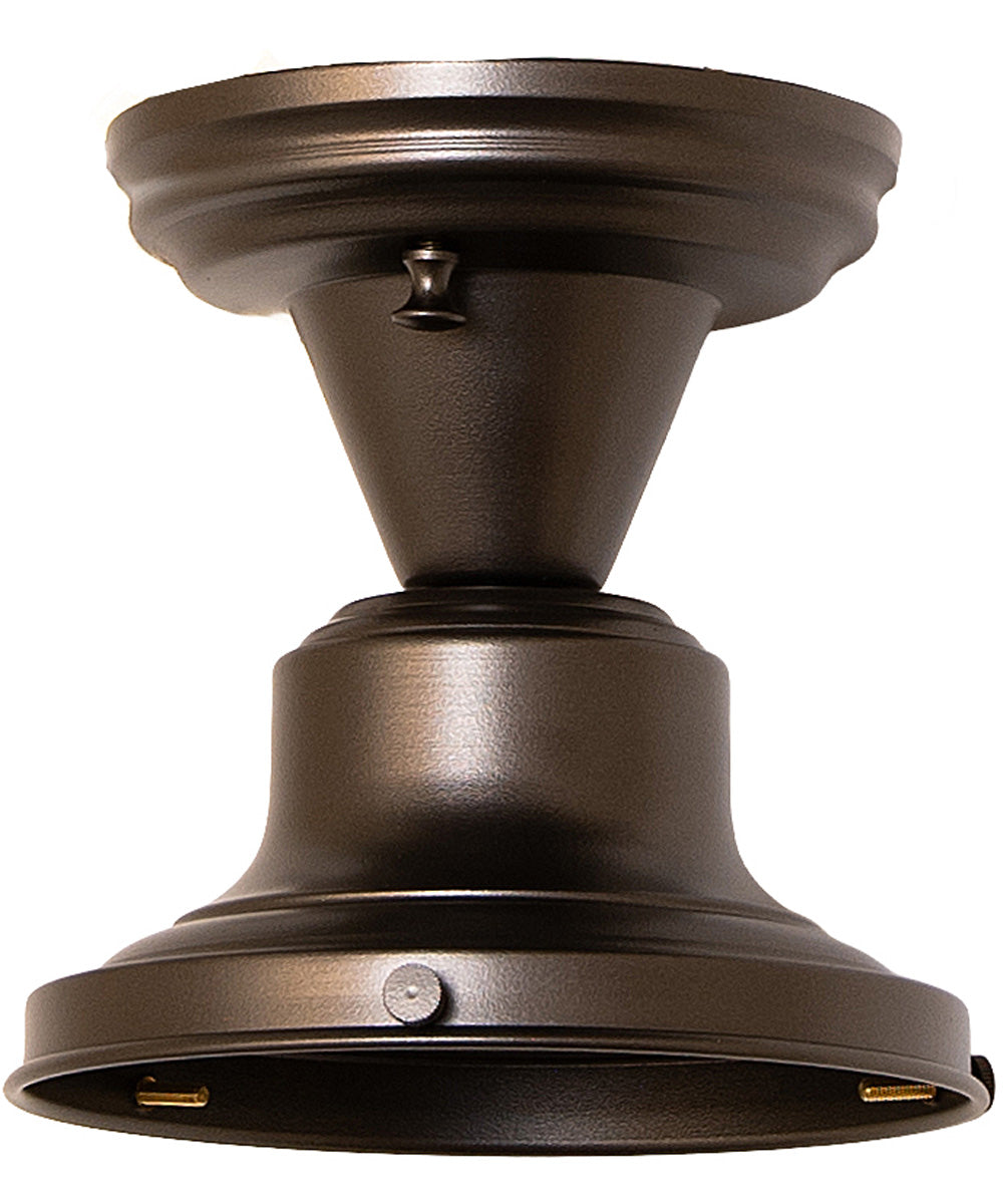 16" Wide Revival Schoolhouse Traditional Globe Semi-Flush Mount