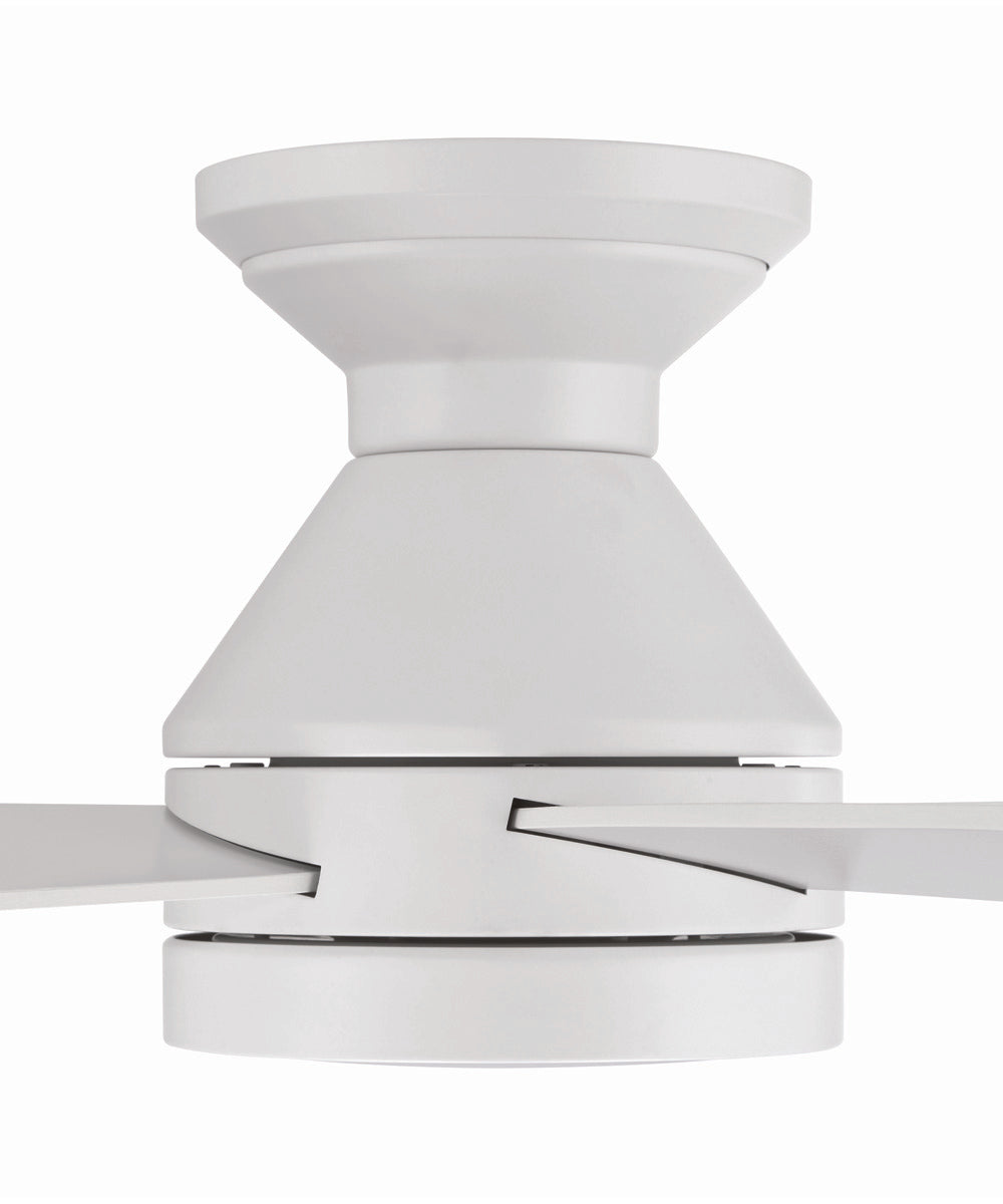 DeMarco 52" 4-blade Ceiling Fan Indoor/Outdoor Damp Rated 1-Light Fan White
