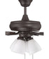 Eos Frost 4 Light 4-Light Fan Classic Bronze