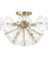 Emelie 4-Light Semi-Flush Matte Brass