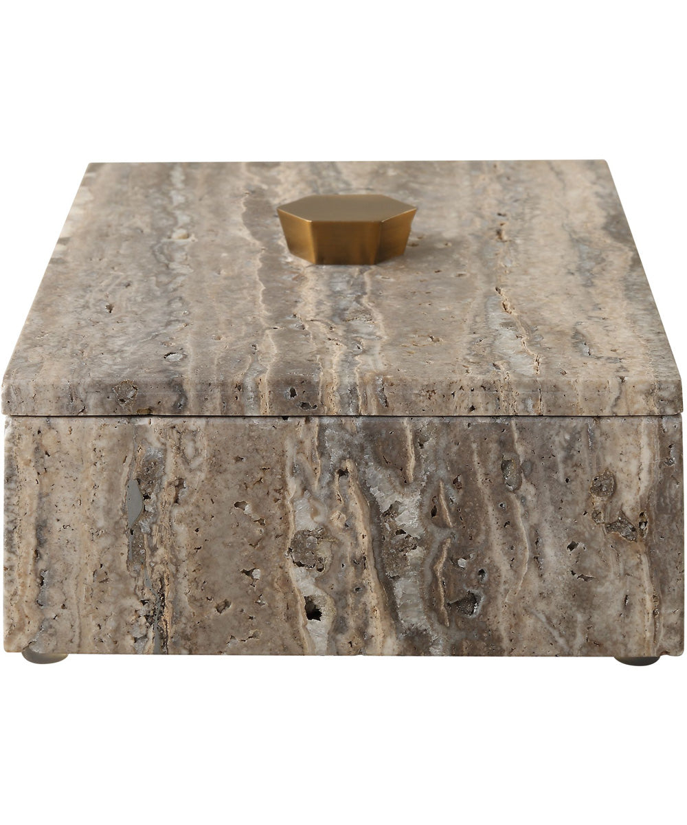 Griseus Travertine Stone Box