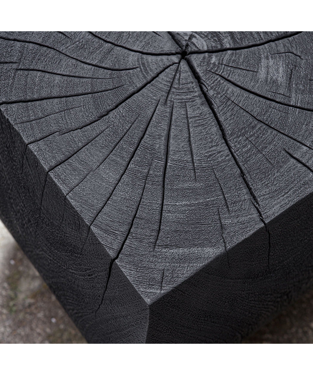 Grove Black Wooden Accent Stool