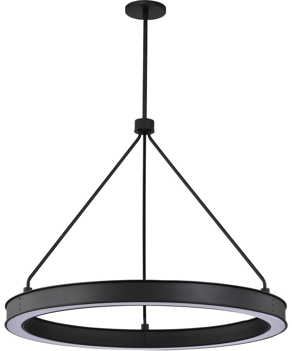 Longford  Pendant Textured Black