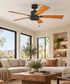 52" Lucian II 5-Blade Ceiling Fan Olde Bronze with Cherry/Walnut Blades by Kichler