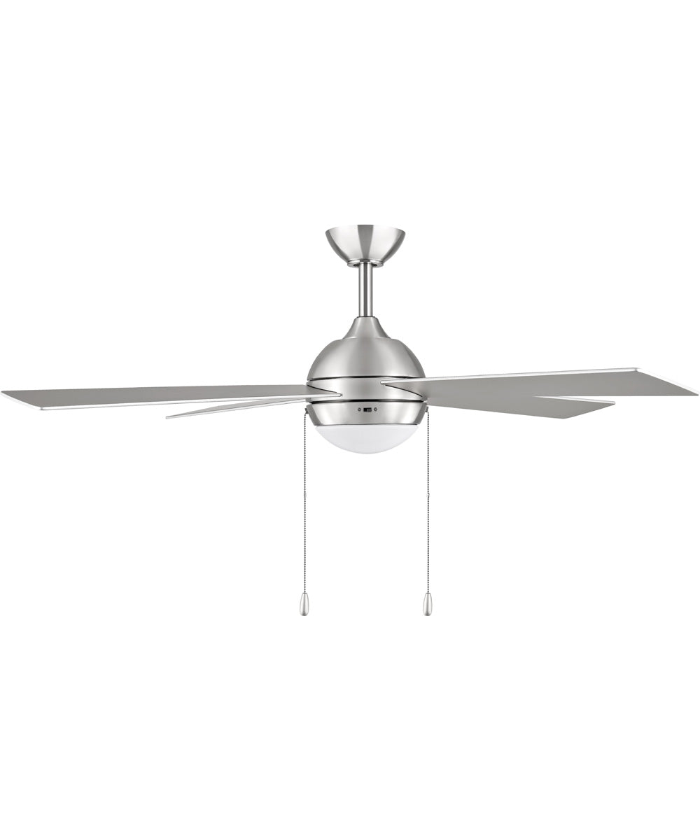 Tavo 52-in. 4-Blade LED Modern Ceiling Fan Brushed Nickel