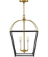 Tate 4-Light Large Pendant in Black