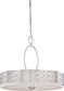24"W Harlow 4-Light Pendant Polished Nickel