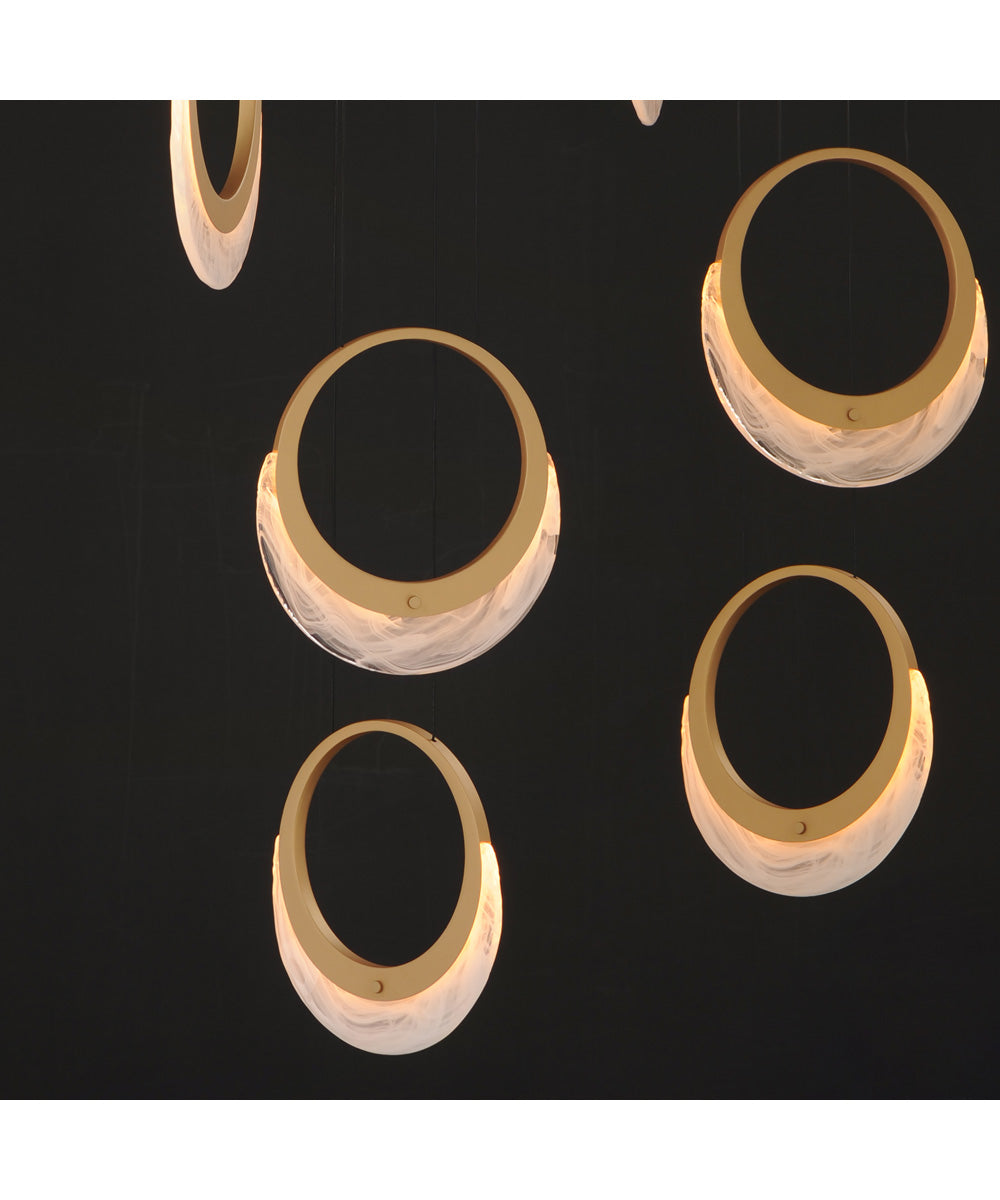 Lyra 6-Light LED Pendant Gold