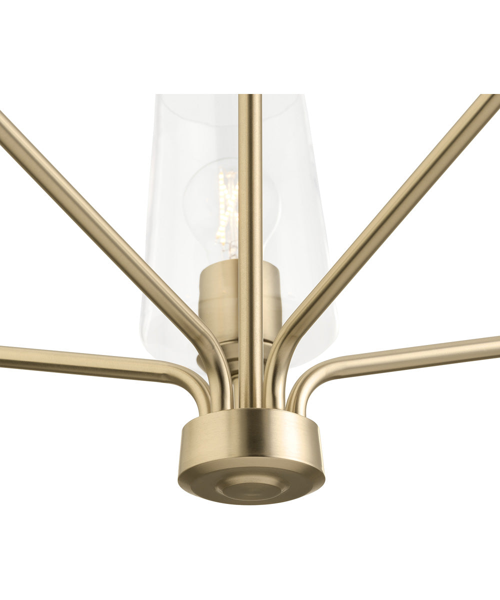 Celino 5-Light Chandelier Champagne Bronze