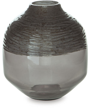 Harpwick Vase Iridescent Gray