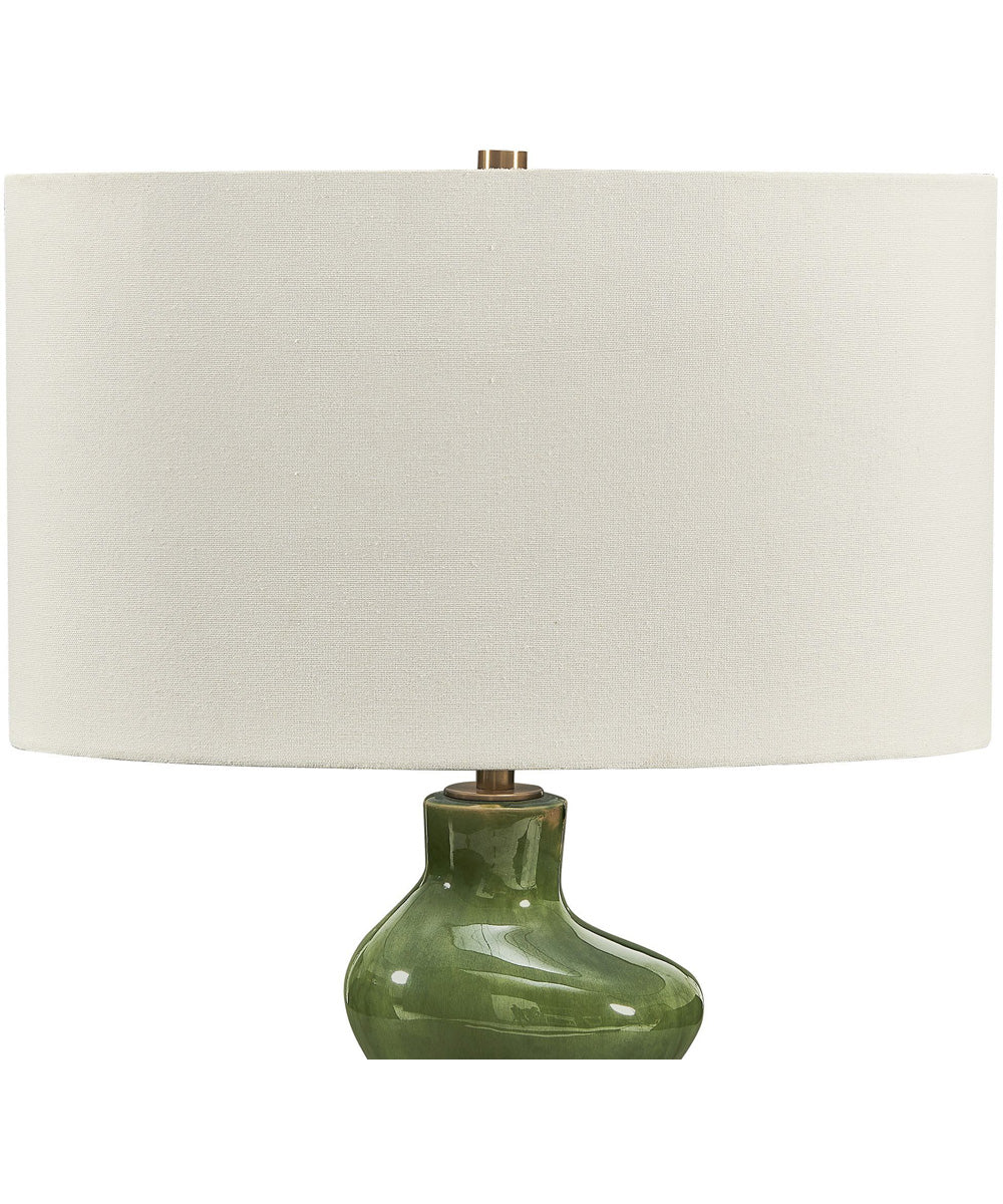 Esall Dark Green Table Lamp
