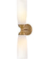 Alexis 2-Light Large Two Light Sconce in Heritage Brass