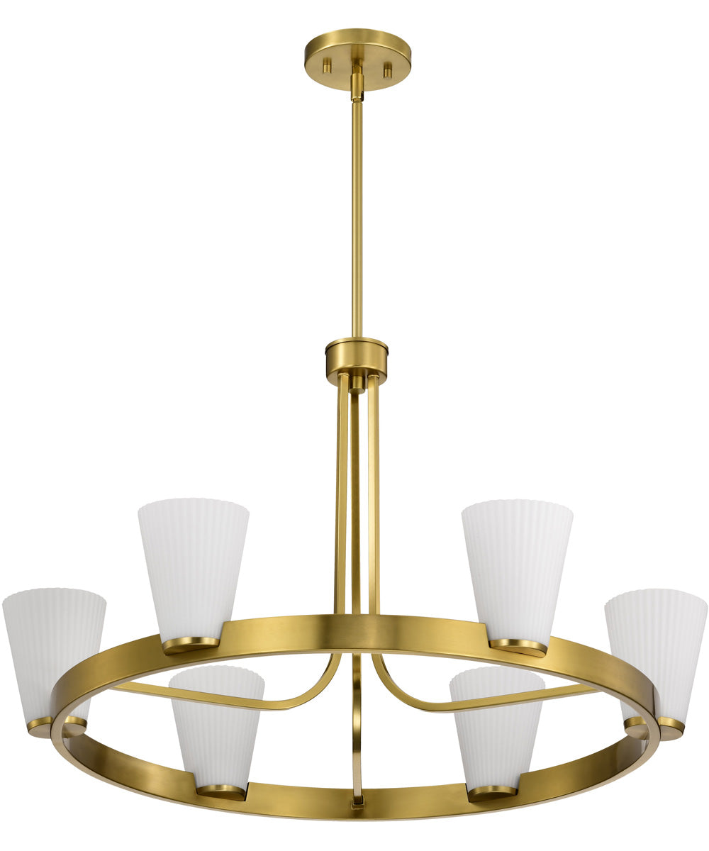Royale 5-Light Chandelier Burnished Brass