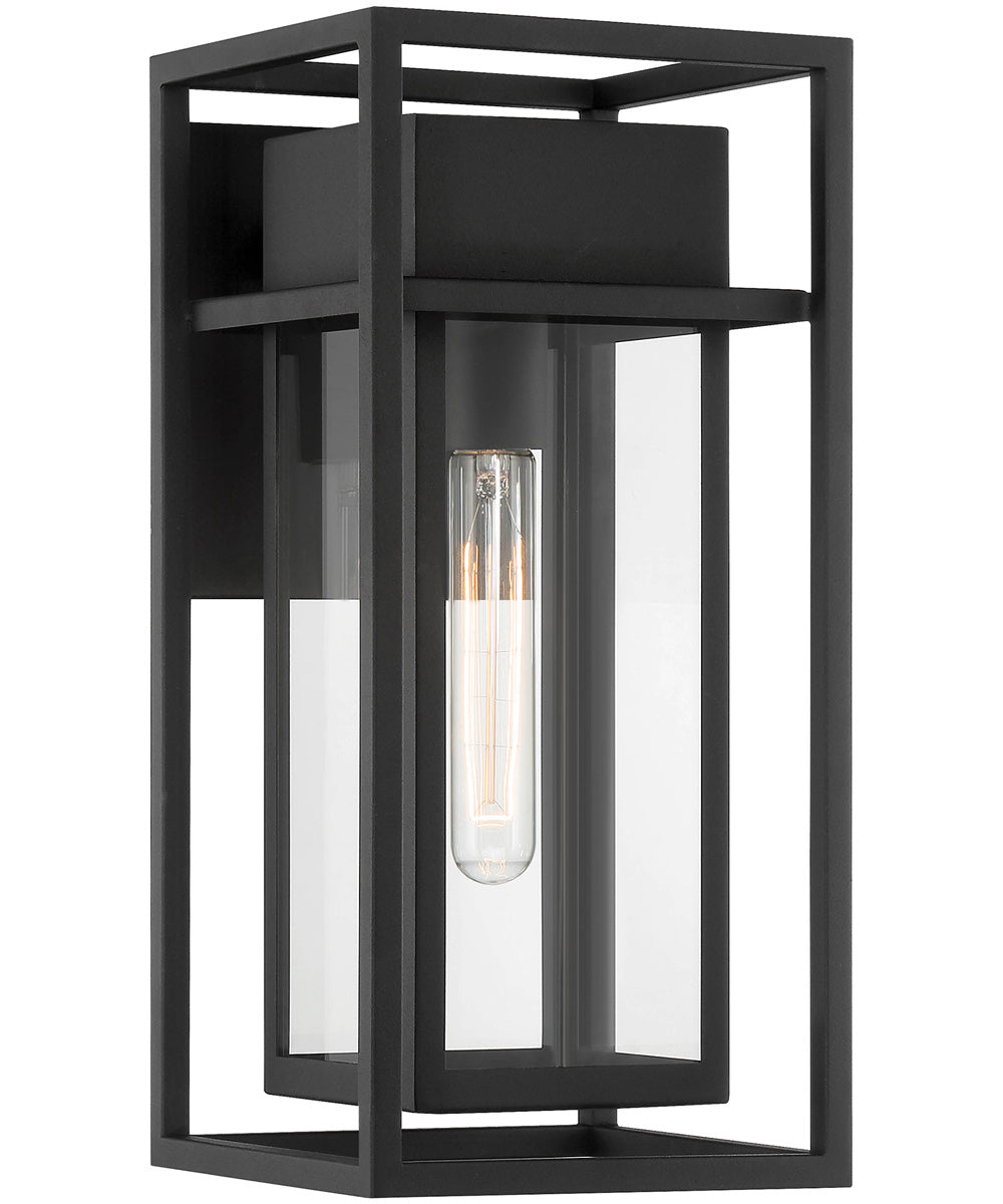 Burton 1 Light Wall Lantern Black