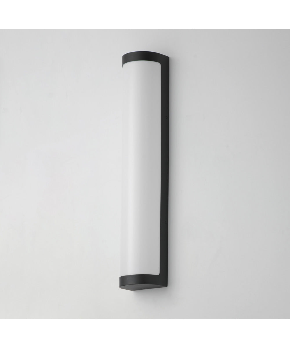 Halfpipe 26 inch LED Outdoor Sconce - 5CCT Black