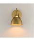 Dusk 1-Light Wall Sconce Satin Brass