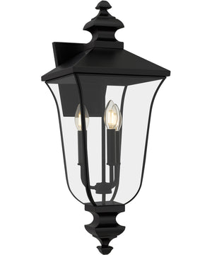 Farley 3-light Outdoor Wall Light Matte Black