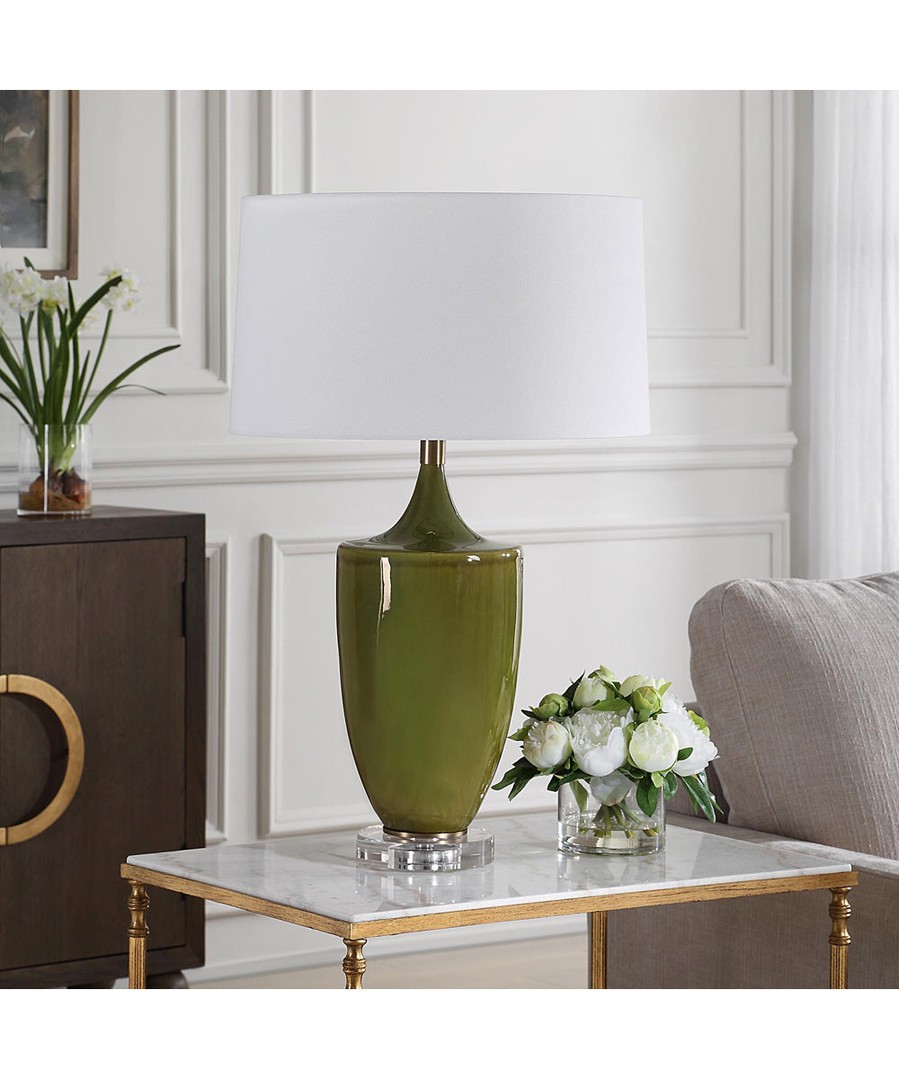 Adela Moss Green Table Lamp