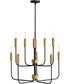 Austen 10-Light Medium Multi Tier in Black