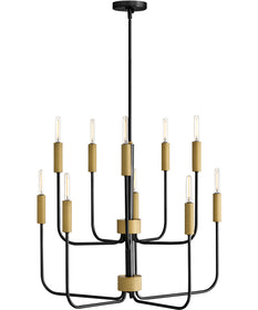 Austen 10-Light Medium Multi Tier in Black