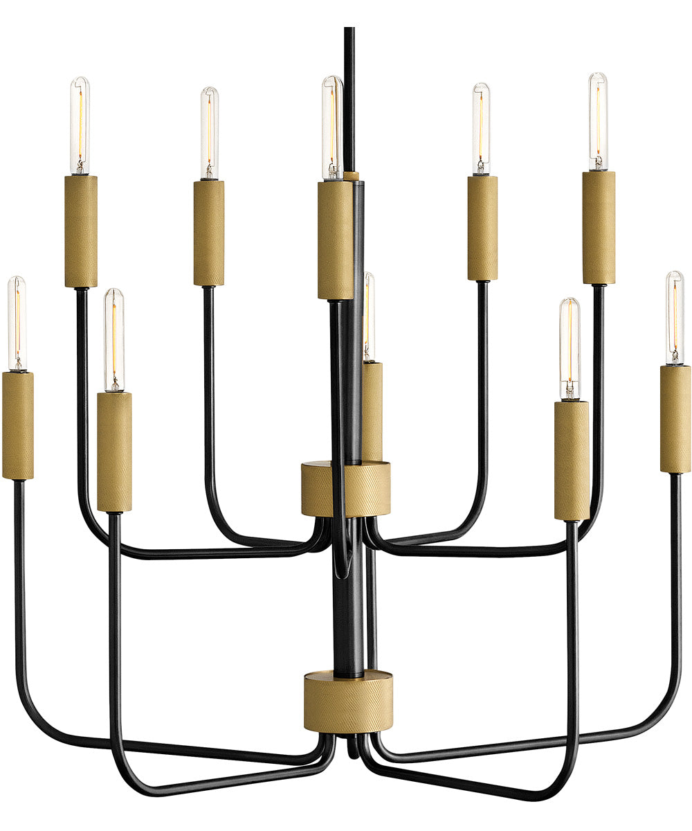 Austen 10-Light Medium Multi Tier in Black