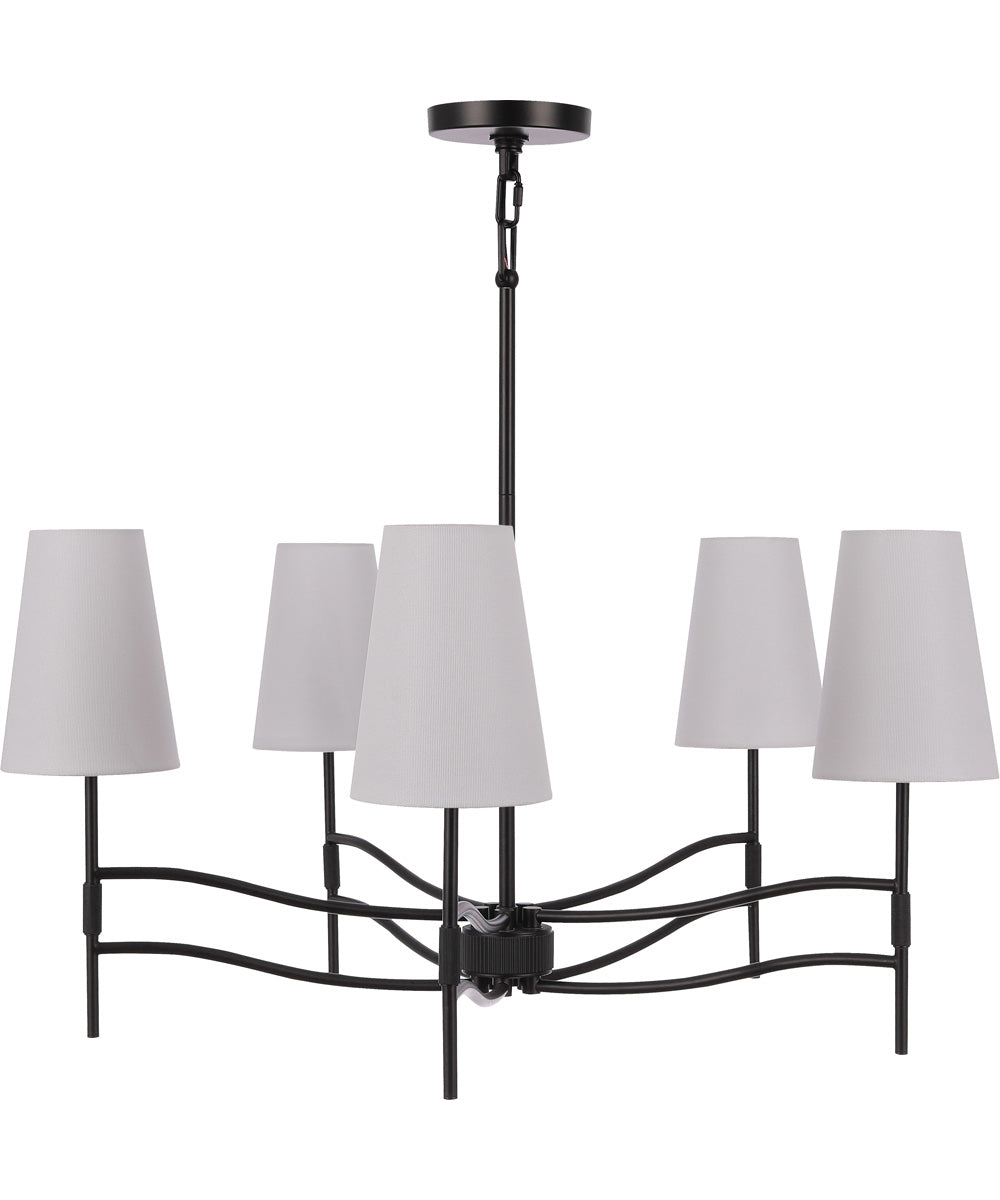 Astor 5-Light Lighting Flat Black