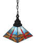 10" Square Prairie Dragonfly Pendant
