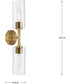 Cofield 2-Light Wall Bracket Vintage Brass