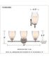 Vivienne 3-light Bath Light Brushed Nickel