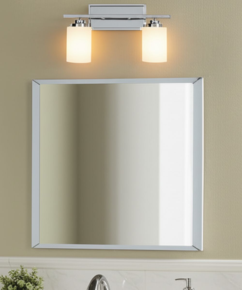 17"W Albany 2-Light Bath Vanity Light Chrome