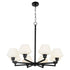 Cassini 8-light Chandelier Matte Black