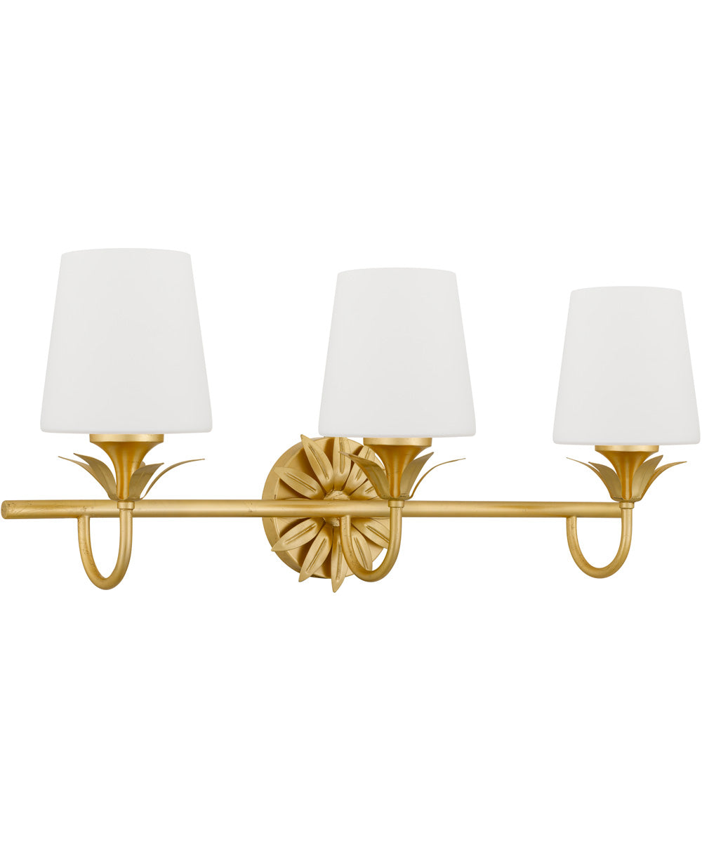 Dorothea 3-light Bath Light Gold Leaf