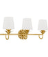 Dorothea 3-light Bath Light Gold Leaf
