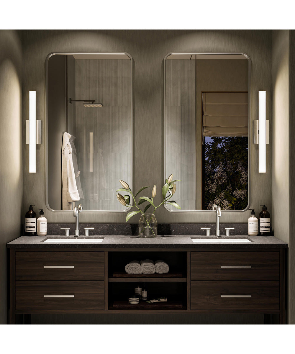 Phase 6.3 24 in. 5CCT Integrated LED Linear Vanity Light Brushed Nickel