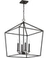 Emma 4-Light Pendant Matte Black