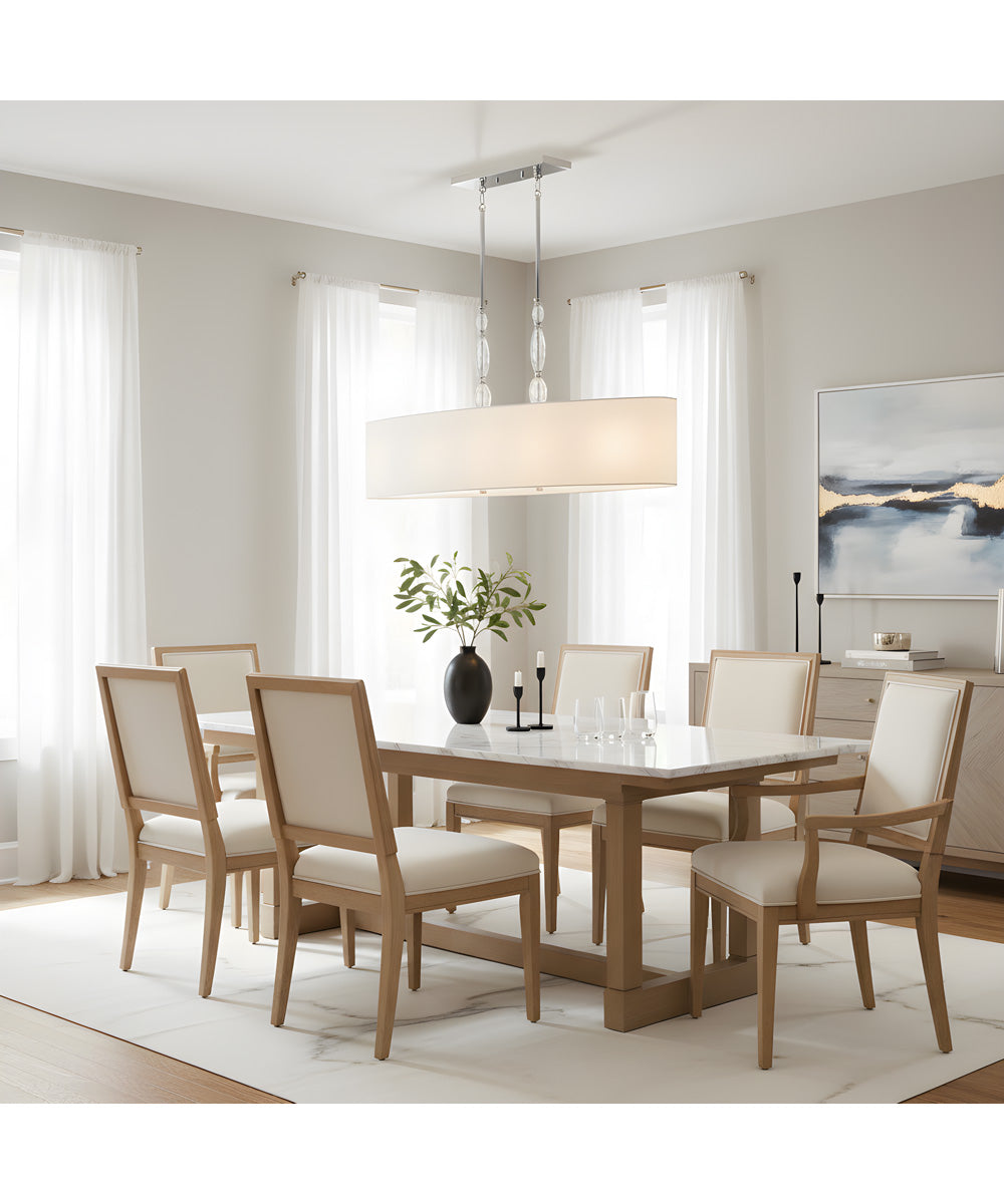 Stone 5-light Island Light Polished Chrome