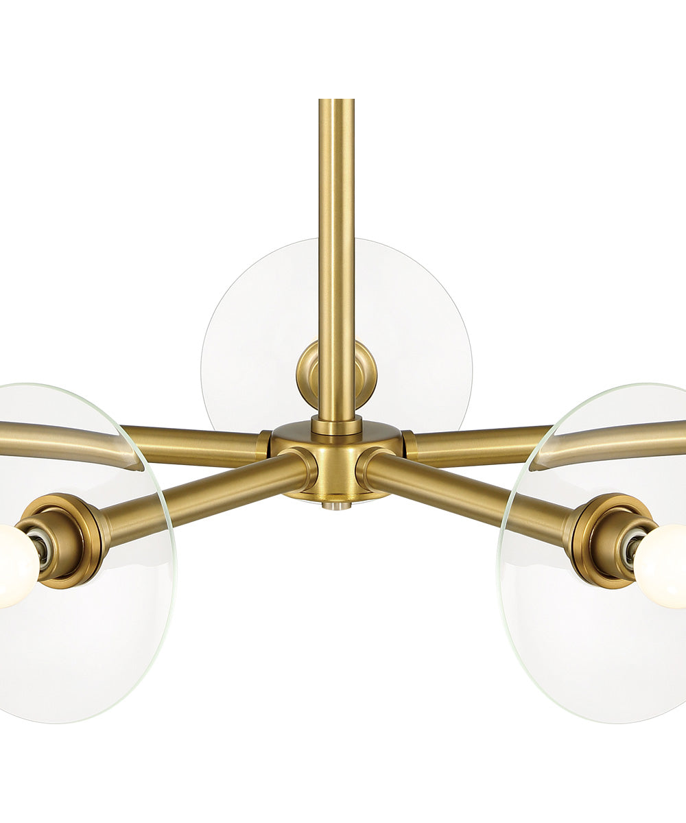Litto 5 Light Chandelier  Brushed Gold