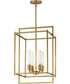 Gridline Large Pendant Natural Aged Brass