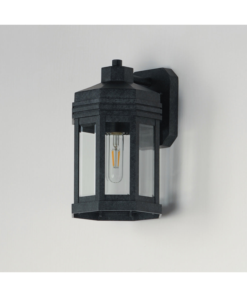 Wright 1-Light Outdoor Small Wall Sconce Black Patina